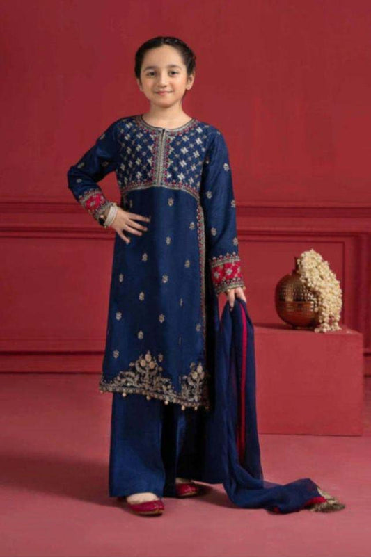 Maria.B Kids Lawn MB-5102 | Unstitched 3Pcs Embroidered Summer Collection 2026