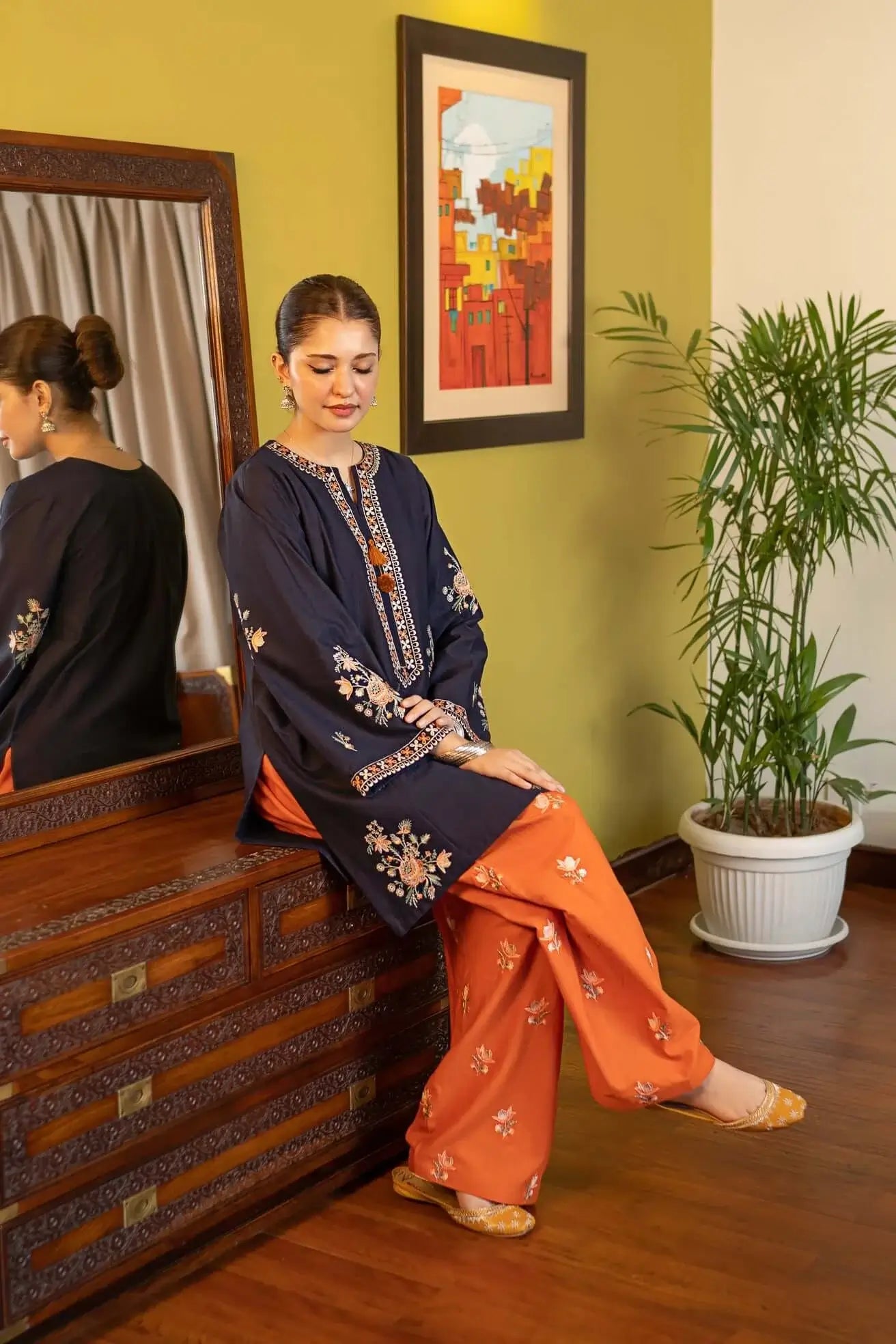 2 Piece Unstitched Heavy Embroidered Lawn Suit
