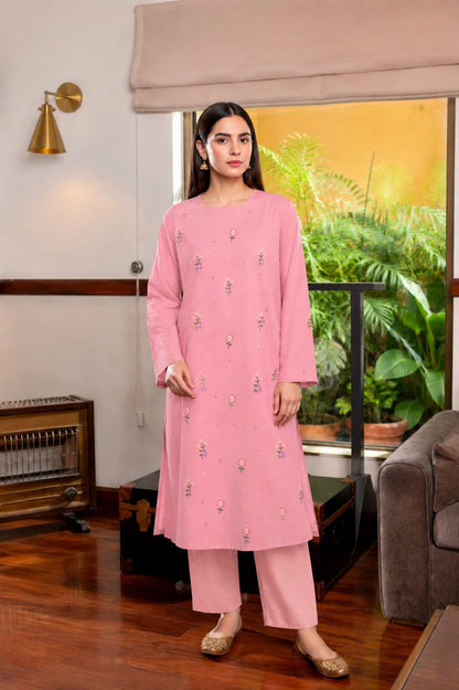 LAAM Lawn 2peace fully embroider shirt with plan trouser
