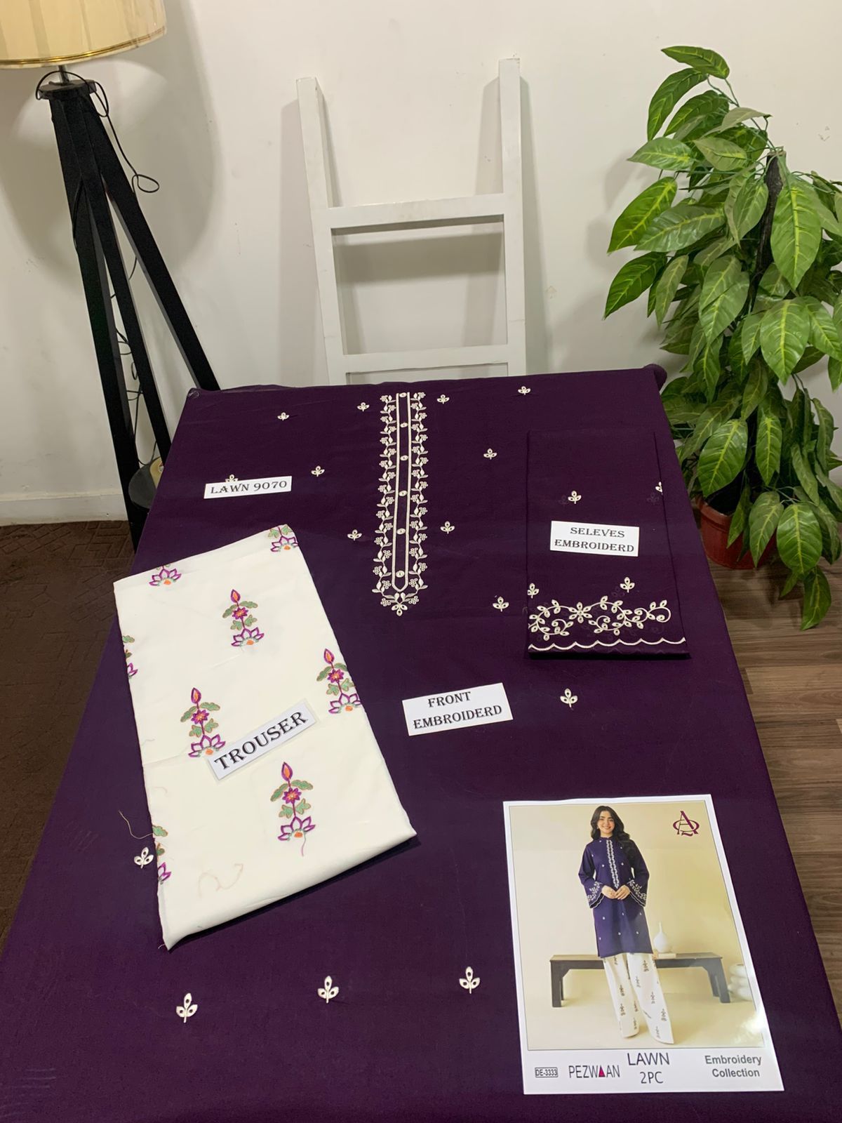 PEZWAAN Lawn 2peace fully embroider suit