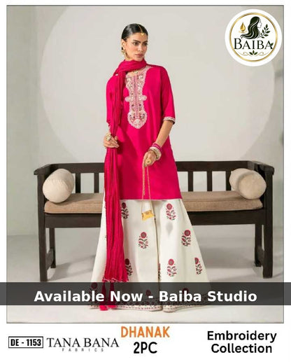 Winter Collection DhaNak Fabric 2pc 2026
