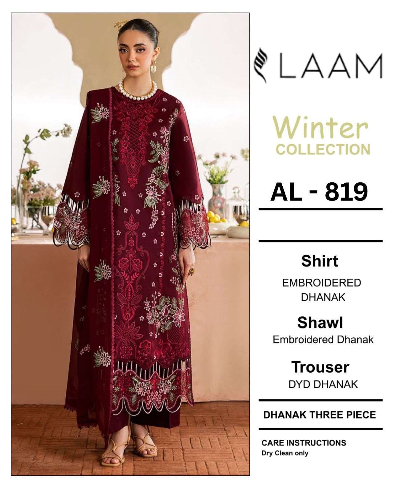 LAAM Winter Collection DhaNak 3pc